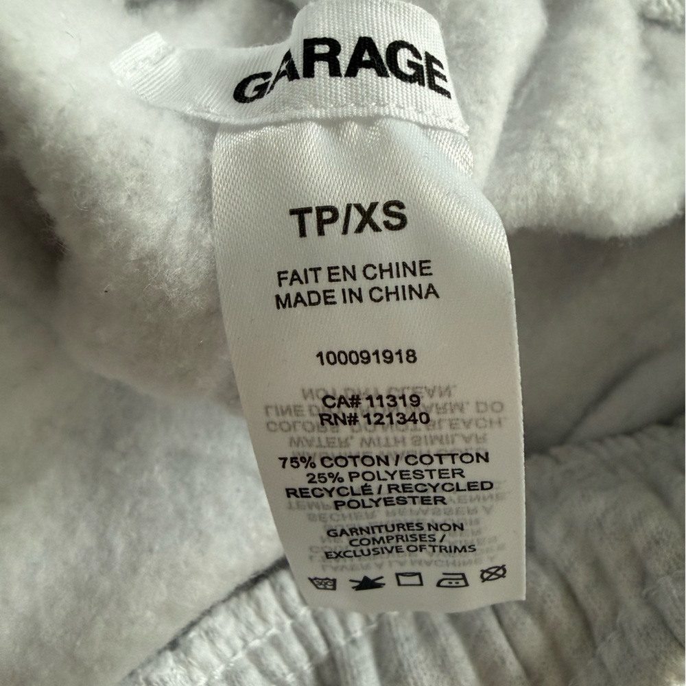Garage UltraFleece Cargo Straight Grey Sweatpants NWT Size XS - Picture 10 of 10